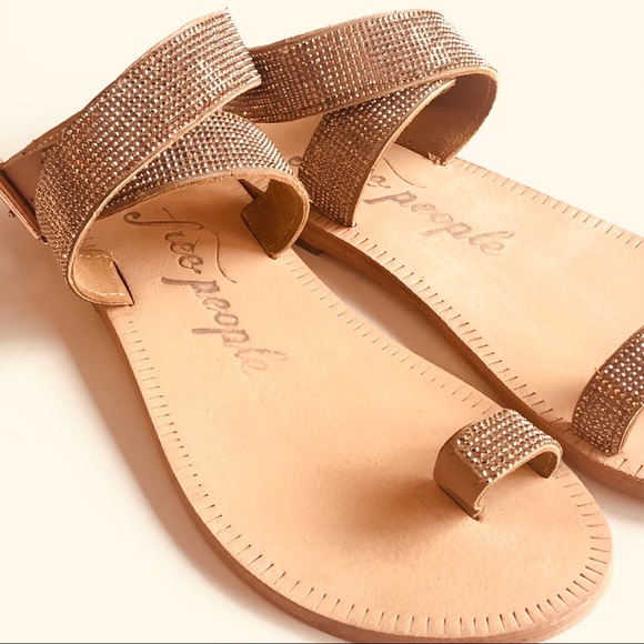 Free People rose gold sandal - Picture 2 of 10